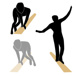Balance-Slackline Balance Slackline Federbalken