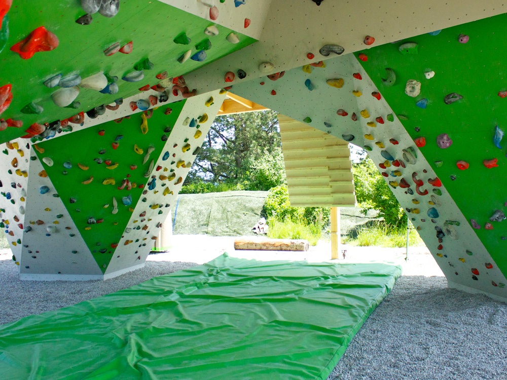 Boulderpavillon Überhang